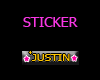 Justin Sticker