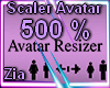 Scaler Avatar *F 500%