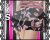 -S- flower ruffle skirt