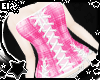 . pink plaid corset