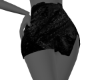 Black Sequin Split Skirt