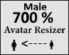 Avatar scaler 700% Male