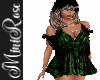 Black/ Green Riely Dress