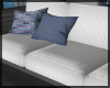 Patio Couch White/Blue