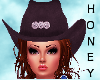 *h* Cowgirl Hat Grey