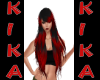 pelo rojo negro