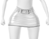 Skirt white Leather1605