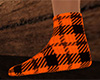 Orange Socks Plaid (F)
