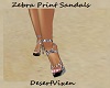 Zebra Print Sandals