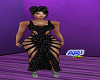 Slit Dress Blk Leopard