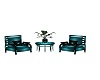 teal chairs