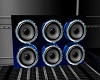 Animated bule speakers