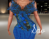 Blue Peacock Gown