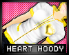 * Heart hoodie - yellow