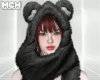 𝖒. Bear Hat Black