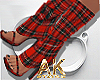 Plaid Red Boots