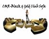 CMR-Black Gold Club Sofa