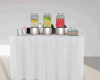 White Drinks Station