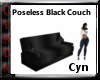 Poseless Black Couch