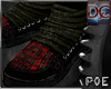 !P Red Plaid Sneakers