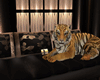 Melodie Couch with Tiger