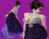 Crystals Gown-Purple
