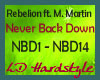 Rebelion-Never Back Down