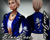 LJ* Leather Jacket Blue