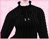 Ruffle Sweater Black