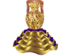 Gold And Purp Dress