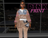 Pink Print Hoodie