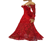 Red  Lace Gown
