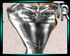 TR*Leather Pants Silver