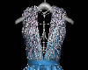 IceBlue Rhinestone Gown