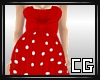 (CG) Dotty Dress Red