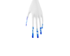 Blue Camo Nails