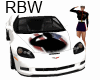 WWP White Corvette