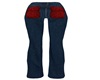 |L| Femme RedFloral Pant