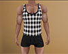 BW PJs Plaid Short (M)