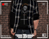 BK. Rolled Blue Flannel
