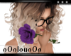 .L Purple Glitter Rose