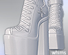 Crossed Corset Boots Wh