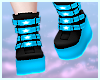 ☾ Neon Blue Boots