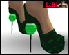 green high heel