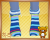 Childs Blu Striped Socks