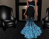 Feather Gown Blue