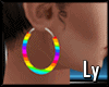 *LY* Rainbow Earings Glw