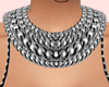 E* Silver Boho Necklace