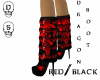 dragon boot red/black