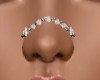 Silver/Pearl Nose Chain